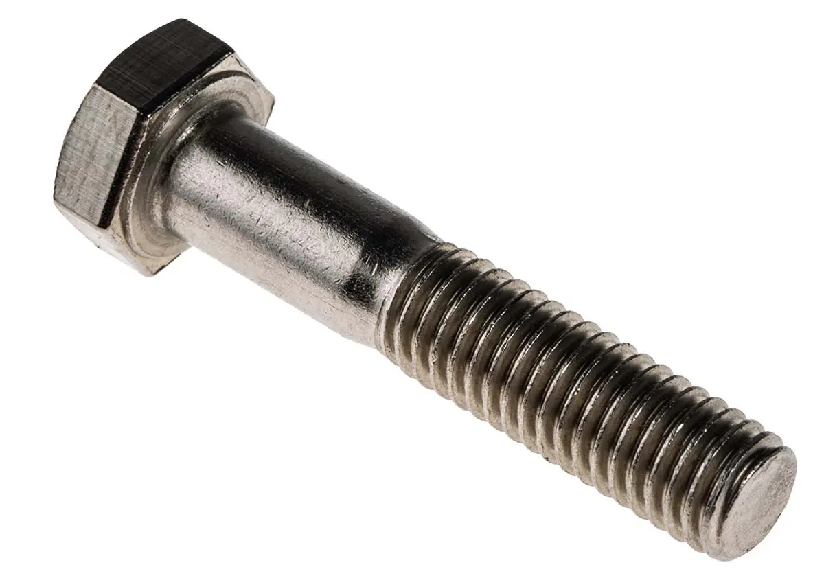 Produktfoto 1 von RS PRO M20 x 1.25 mm Sechskantschraube, Edelstahl glatt, DIN 931