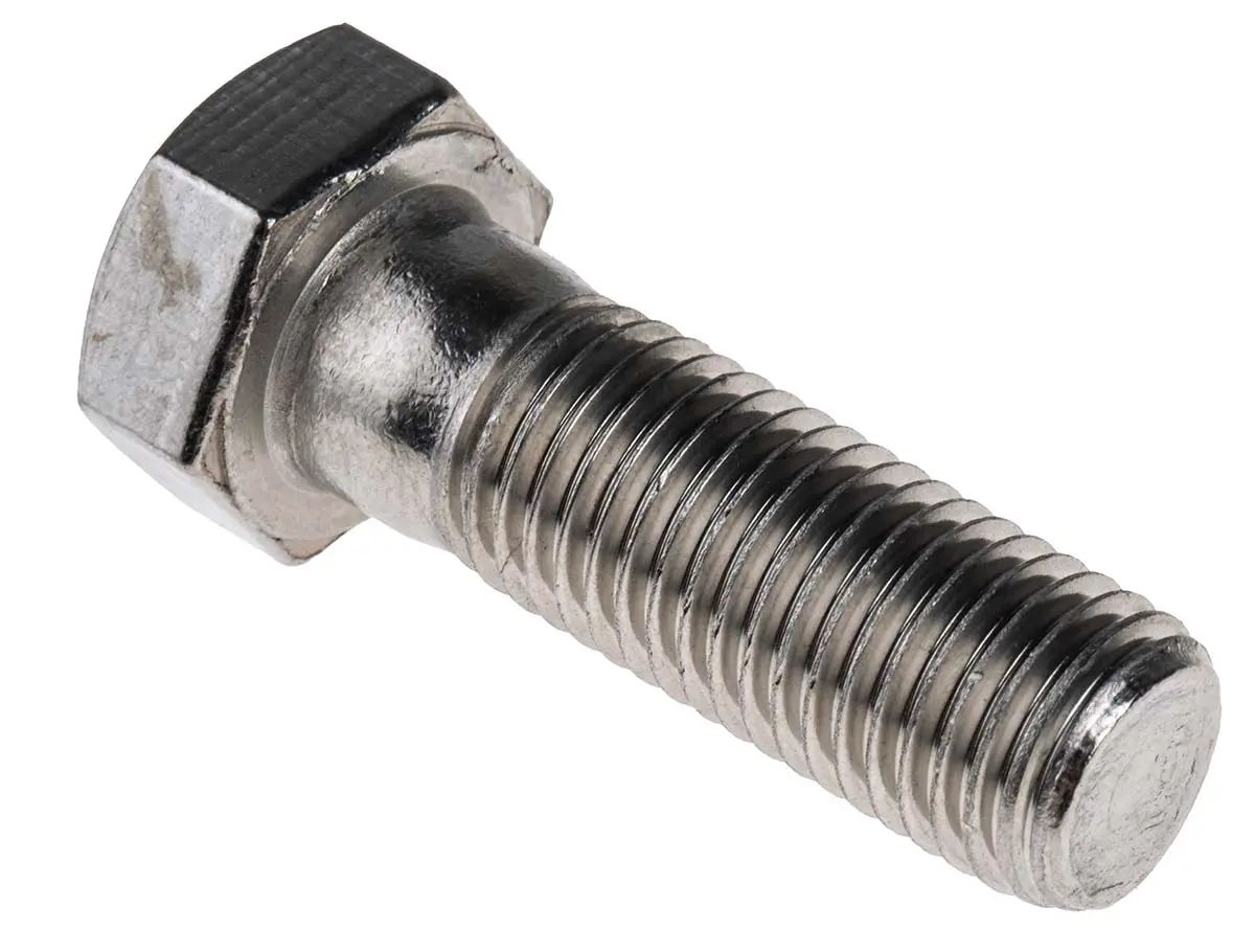 Produktfoto 1 von RS PRO M20 x 2.0 mm Sechskantschraube, Edelstahl glatt, DIN 931