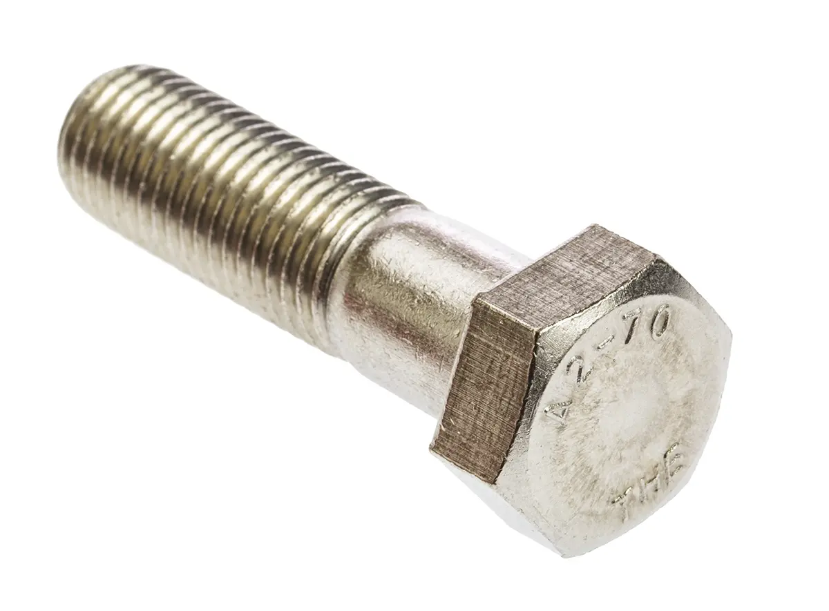 Produktfoto 1 von RS PRO M20 x 2.0 mm Sechskantschraube, Edelstahl glatt, DIN 931