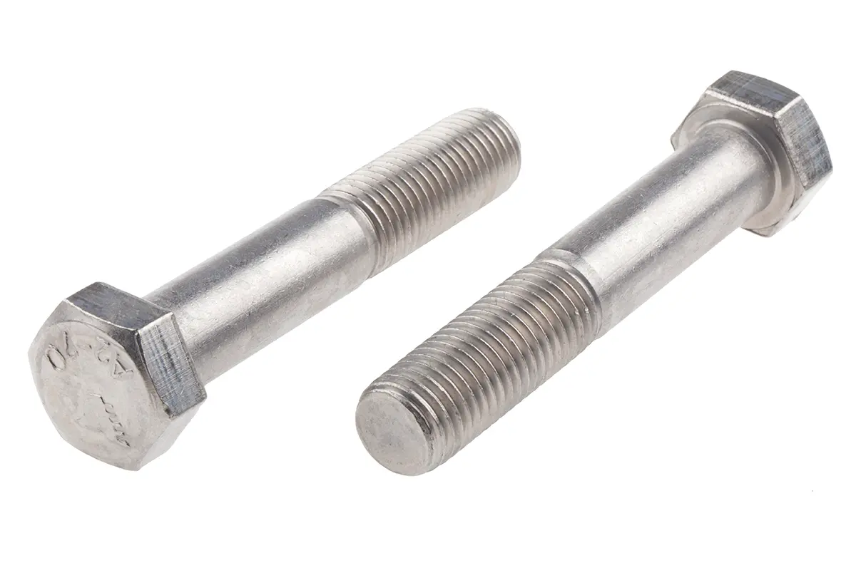 Produktfoto 1 von RS PRO M20 x 2.0 mm Sechskantschraube, Edelstahl glatt, DIN 931