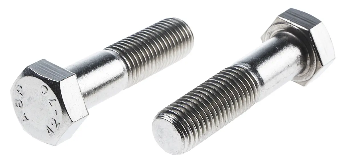 Produktfoto 1 von RS PRO M20 x 2.50 mm Sechskantschraube, Edelstahl glatt, DIN 931