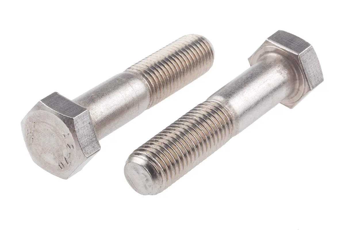 Produktfoto 1 von RS PRO M20 x 2.0 mm Sechskantschraube, Edelstahl glatt, DIN 931