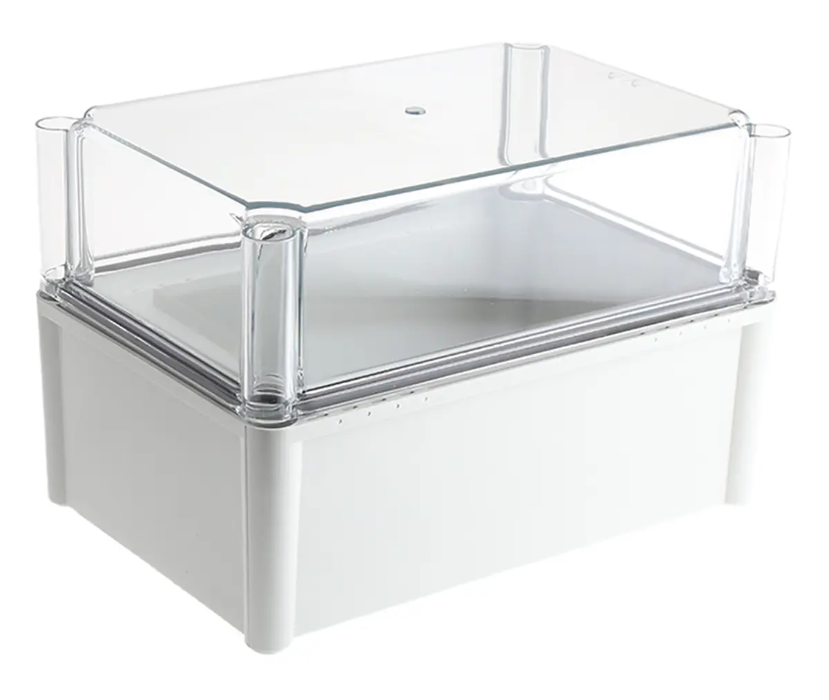 Fibox SOLID PC; Gehäuse; Polycarbonat; Grau; IK09, IK08 IP66, IP40 Breite 188 mm Höhe 180 mm Länge 278 mm