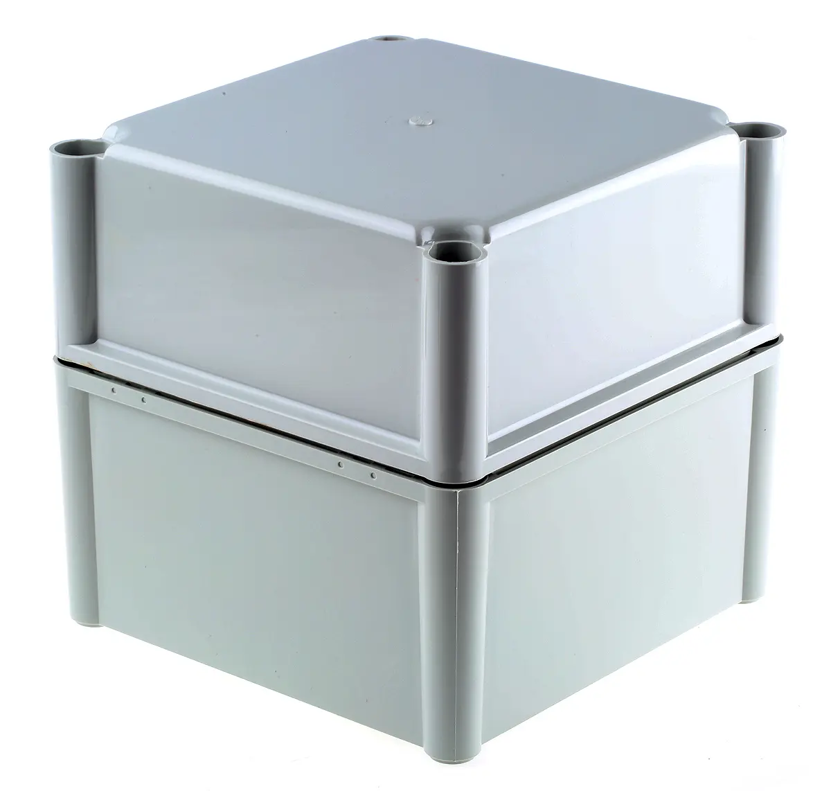 Produktfoto 1 von Fibox SOLID PC; Gehäuse; Polycarbonat; Grau; IK08, IK09 IP40, IP66 Breite 188 mm Höhe 180 mm Länge 188 mm
