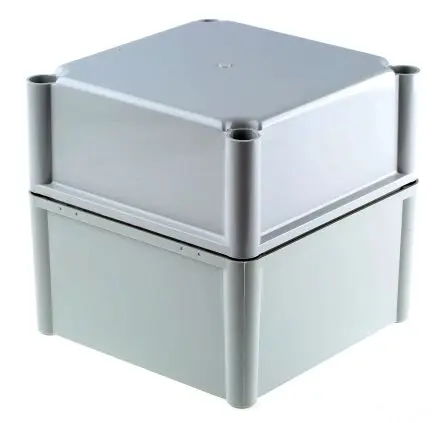 Produktfoto 1 von Fibox SOLID PC; Gehäuse; Polycarbonat; Grau; IK08, IK09 IP67, IP66 Breite 188 mm Höhe 180 mm Länge 188 mm
