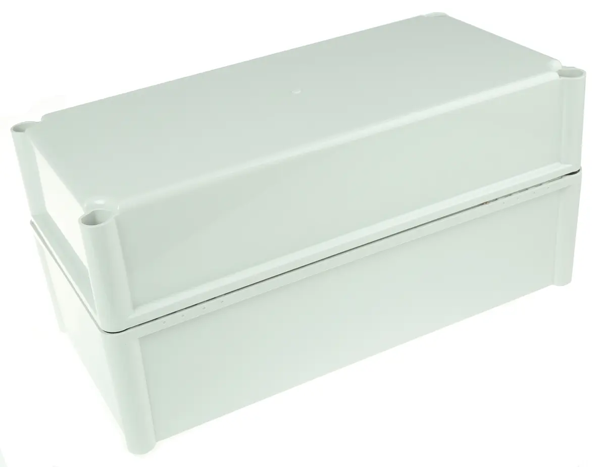Produktfoto 1 von Fibox SOLID PC; Gehäuse; Polycarbonat; Grau; IK08, IK09 IP66, IP40 Breite 188 mm Höhe 180 mm Länge 378 mm