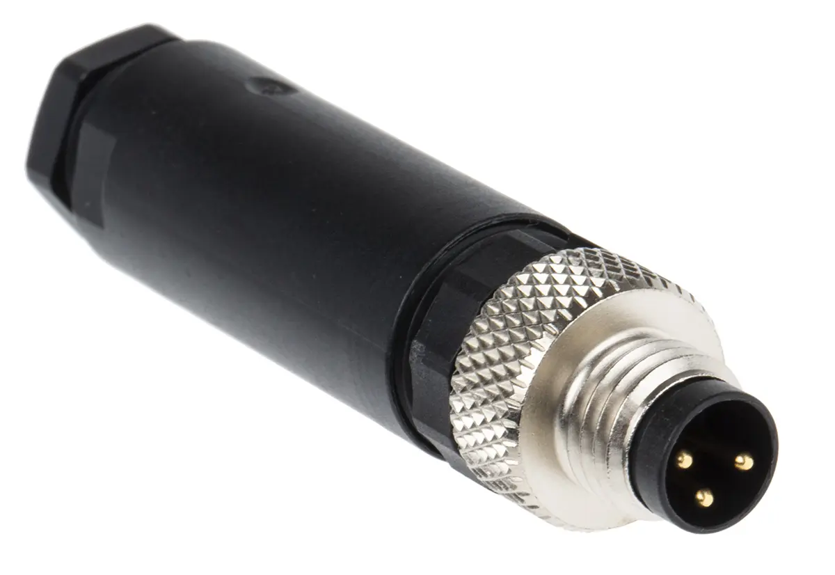 Produktfoto 1 von Lumberg Automation RSMCK M8 Rundsteckverbinder Stecker 3-polig Stecker 4A Kabel IP40