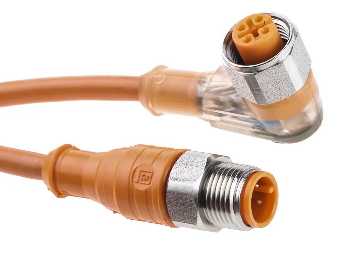 Produktfoto 1 von Lumberg PRST, 4-polig Sensor-Betätigungselementkabel, M12 Buchse 4 / M12 Stecker, Länge 5 m