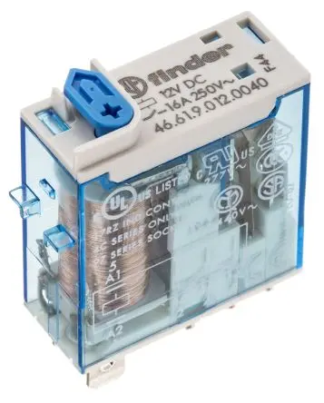 Produktfoto 1 von Finder 46 Relais 12V dc Spule 1-poliger Umschalter 25A 300 Ω 500 mW