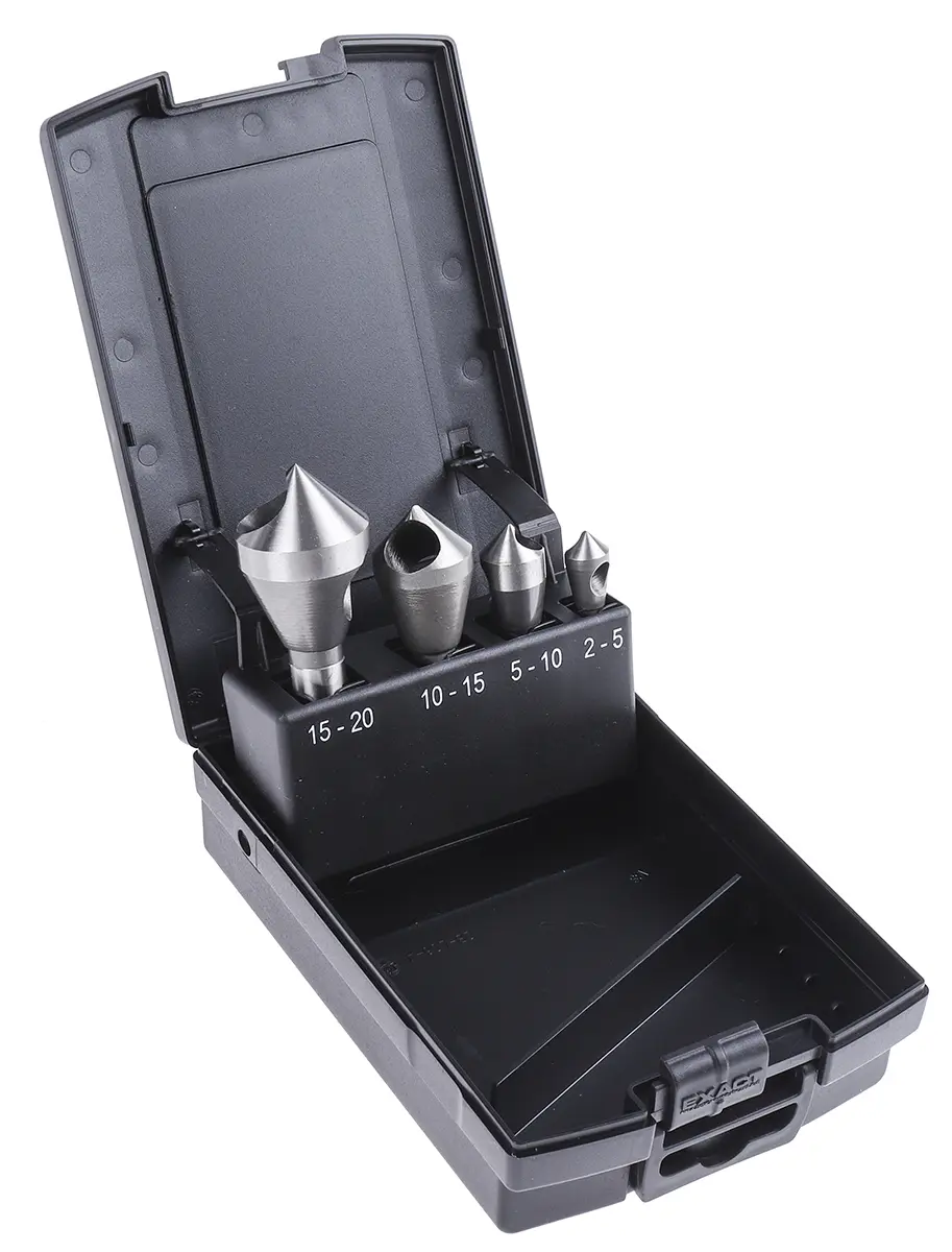 Produktfoto 1 von EXACT HSS-E Senkerbohrer-Set, 3 Schneiden, 90 ° 4