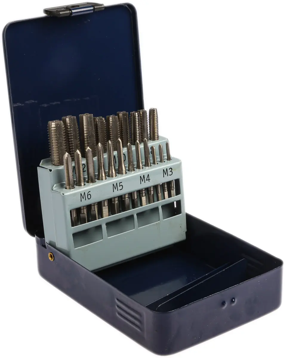 Produktfoto 1 von EVENTUS Gewindebohrer Satz HSS Hand, Metrisch Handgewindebohrer, 21-teilig M12