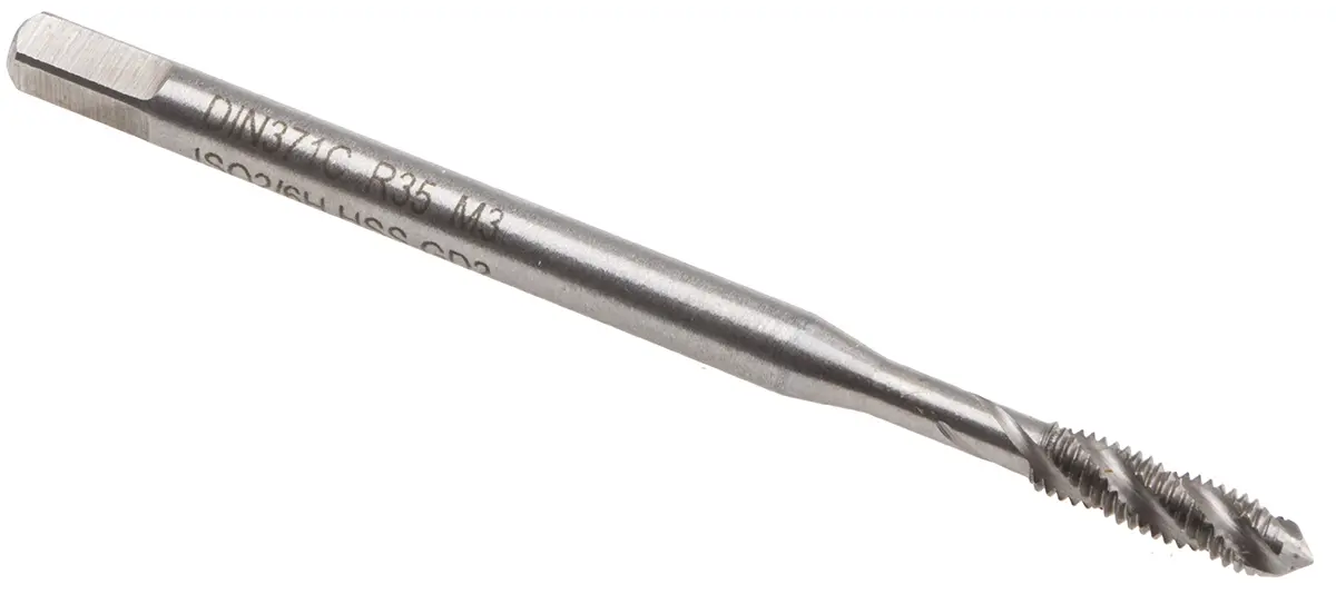 Produktfoto 1 von EVENTUS Gewindebohrer HSS-G Maschinen, Metrisch Spiralnut, Rechtsgewinde, 1-teilig M3