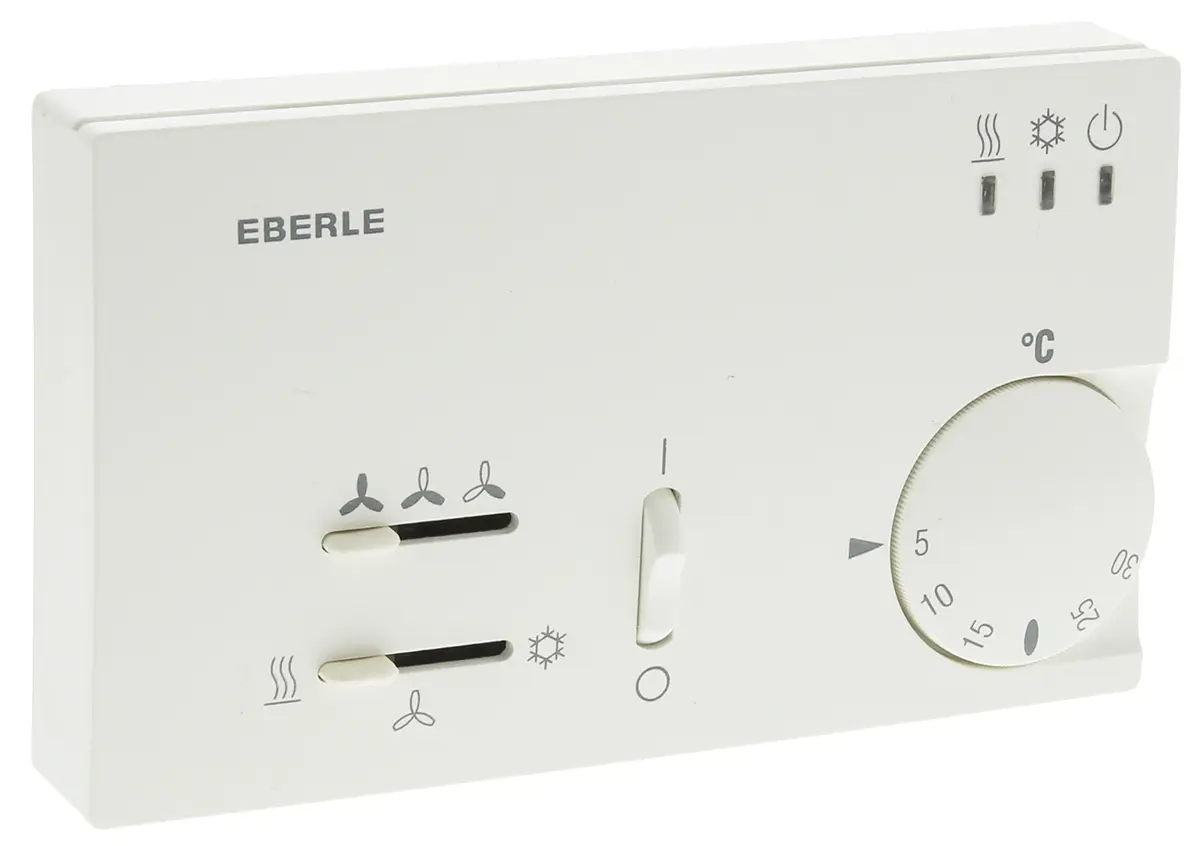 Produktfoto 1 von Eberle Thermostat 6 A 1-poliger Umschalter, 30 °C, 5 °C 230 V ac
