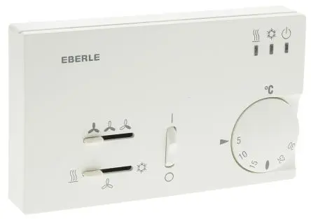 Produktfoto 1 von Eberle Thermostat 6 A 1-poliger Umschalter, 30 °C, 5 °C 230V ac
