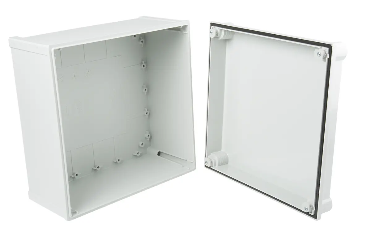 Produktfoto 1 von Fibox CAB PCQ Polycarbonat Wandanschlusskasten Grau IP66, IP40, HxBxT 170 mm, 300 mm x 300 mm