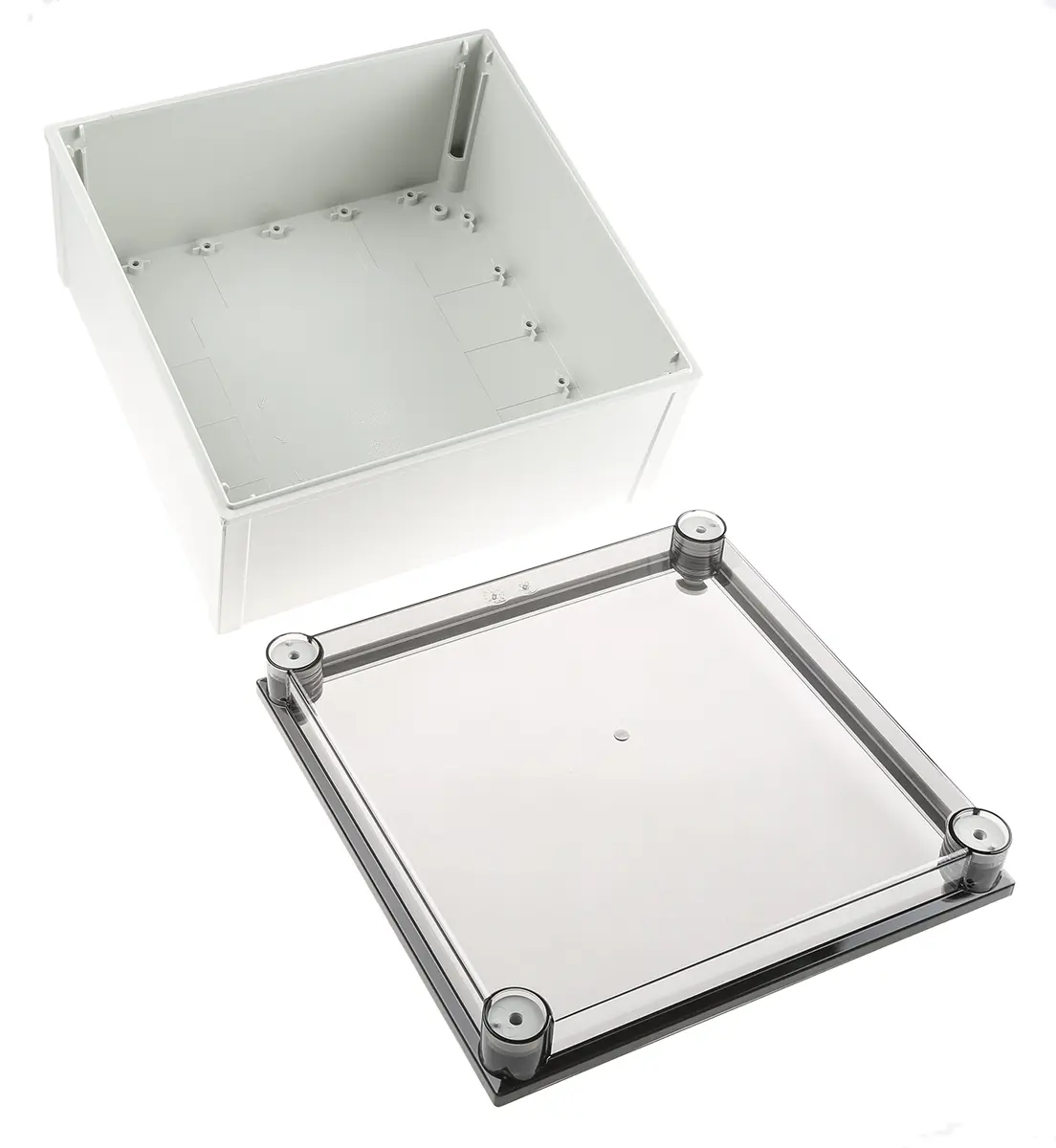 Produktfoto 1 von Fibox CAB PCQ Polycarbonat Wandanschlusskasten Grau IP66, IP40, HxBxT 172 mm, 298 mm x 298 mm
