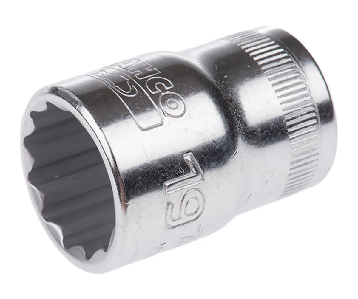 Produktfoto 1 von Bahco 1/2 in 12-Kant Buchse SW 19 mm Vierkant x 38 mm