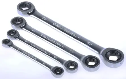 Produktfoto 1 von GearWrench Schraubenschlüsselsatz Ratschenschlüsselsatz Stahl, 4-teilig E6 x E8 to E20 x E24