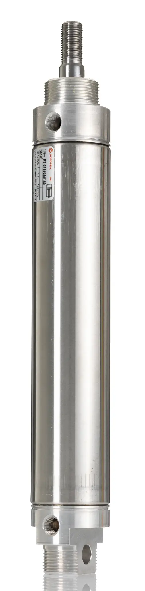 Produktfoto 1 von Norgren RT57200M Pneumatikzylinder 160 mm Doppeltwirkend, Bohrung Ø 40 mm, bis 1 bar