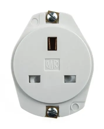 Produktfoto 1 von MK Electric Panel Mount Steckdose Typ G – Britisch 1-fach Innen Weiß / 13A