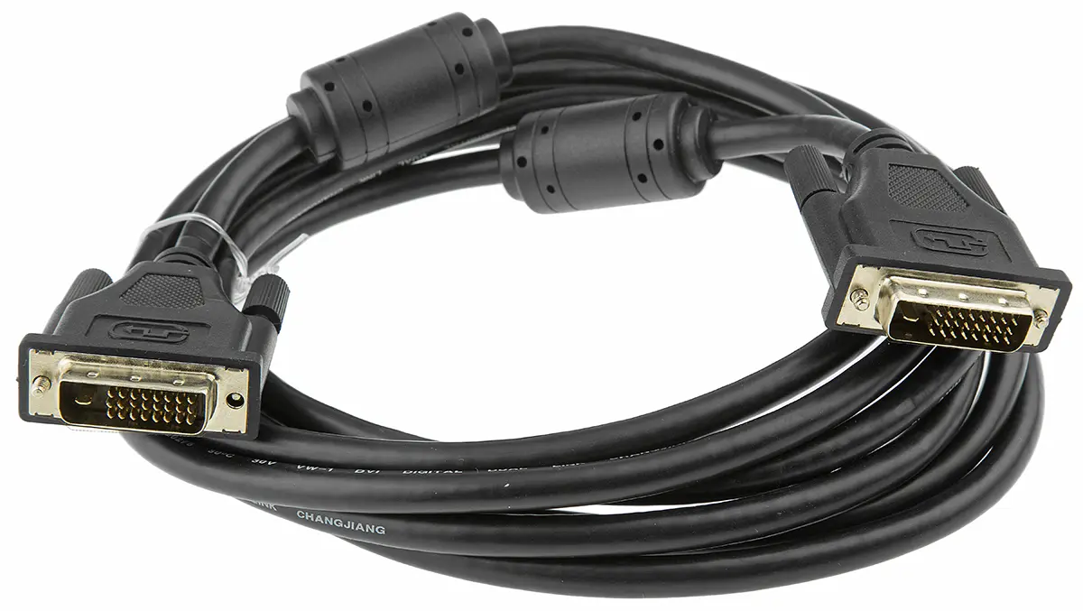 Produktfoto 1 von Roline DVI-Kabel A DVI-D Dual Link - Stecker B DVI-D - Stecker, 3 m Polyvinylchlorid Schwarz