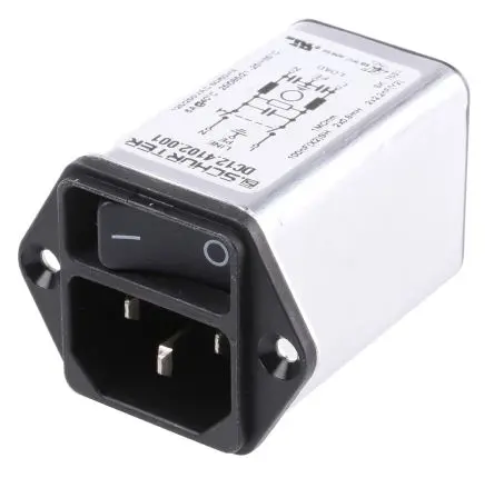 Schurter 6A C14 IEC-Steckverbinder Stecker, 250V ac, Frontplattenmontage Schnellverbindung