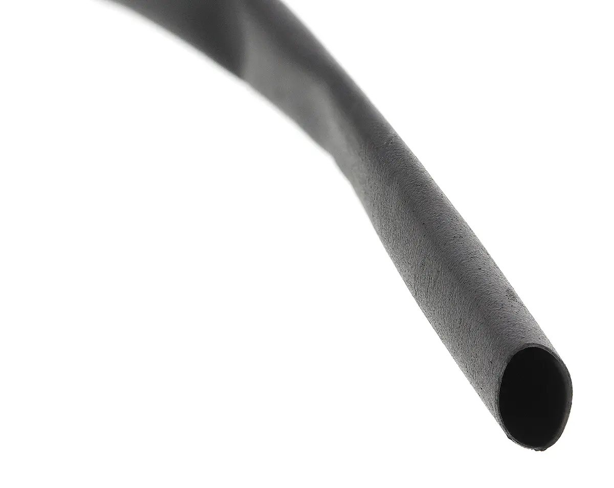 Produktfoto 1 von HellermannTyton HIS-3 Wärmeschrumpfschlauch, Polyolefin vernetzt Schwarz, Ø 6.4 mm Schrumpfrate 3:1, Länge 5m