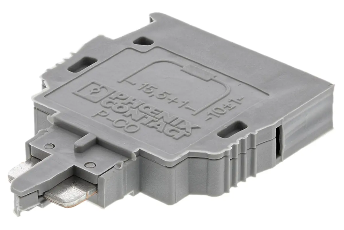 Produktfoto 1 von Phoenix Contact PCO Bauteil-Anschlussklemmenblock Grau, 250 V ZUGFEDER