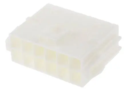 Produktfoto 1 von JST VL Buchse Steckverbindergehäuse 6.2 mm, 12-polig / 2-reihig Gerade, Kabel für Stiftkontakt der Serie VL