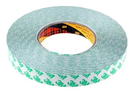 Produktfoto 1 von 3M 9087 Kunststoff-Klebeband doppelseitig, Weiß, -40 °C bis 93 °C, Stärke 0.26 mm Polyvinylchlorid, 19mm x 50 m
