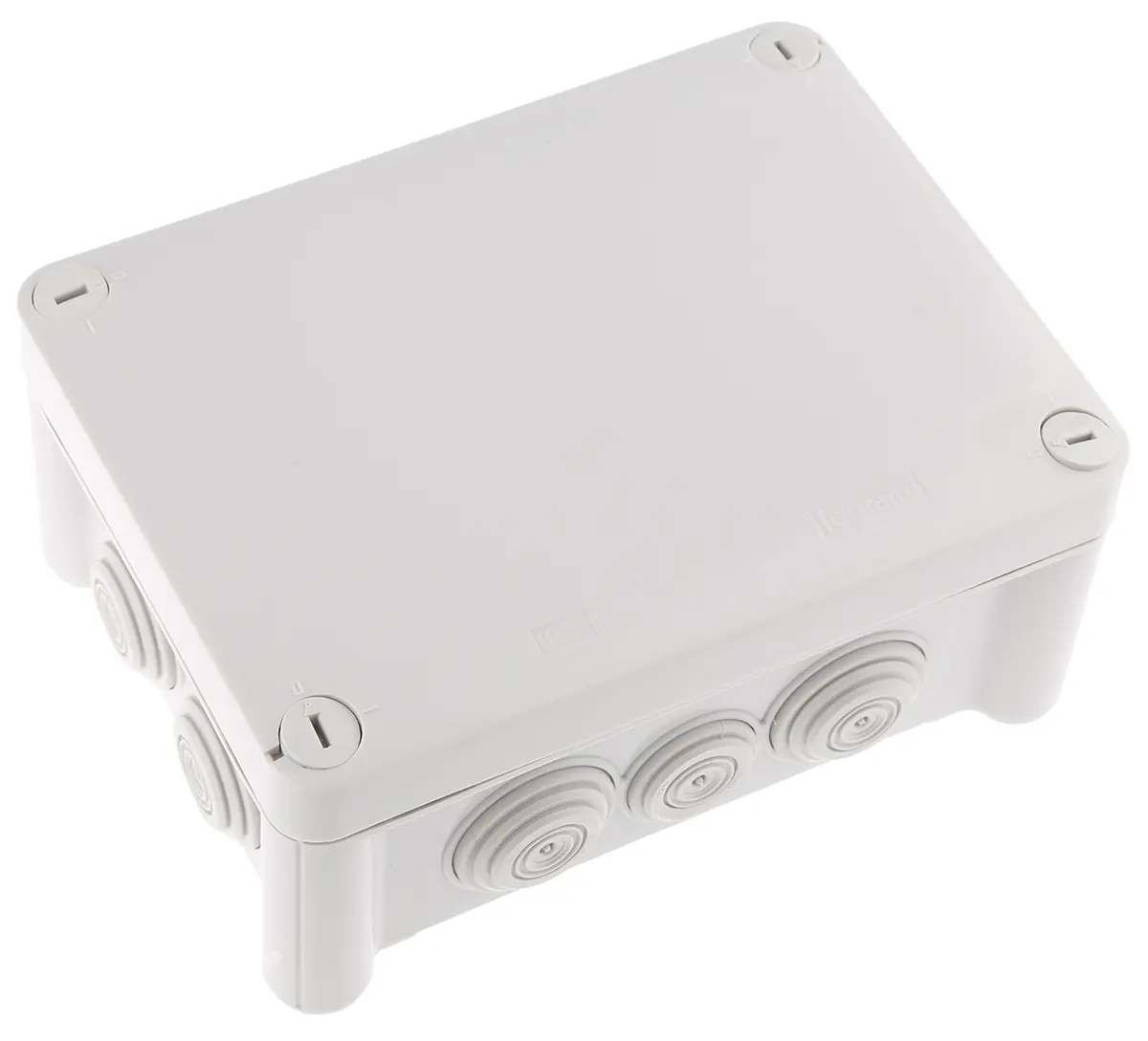 Produktfoto 1 von Legrand Plexo Kunststoff Abzweigdose Grau IP55 4, Ø 25 mm Breite 110 mm Höhe 155 mm Länge 74 mm