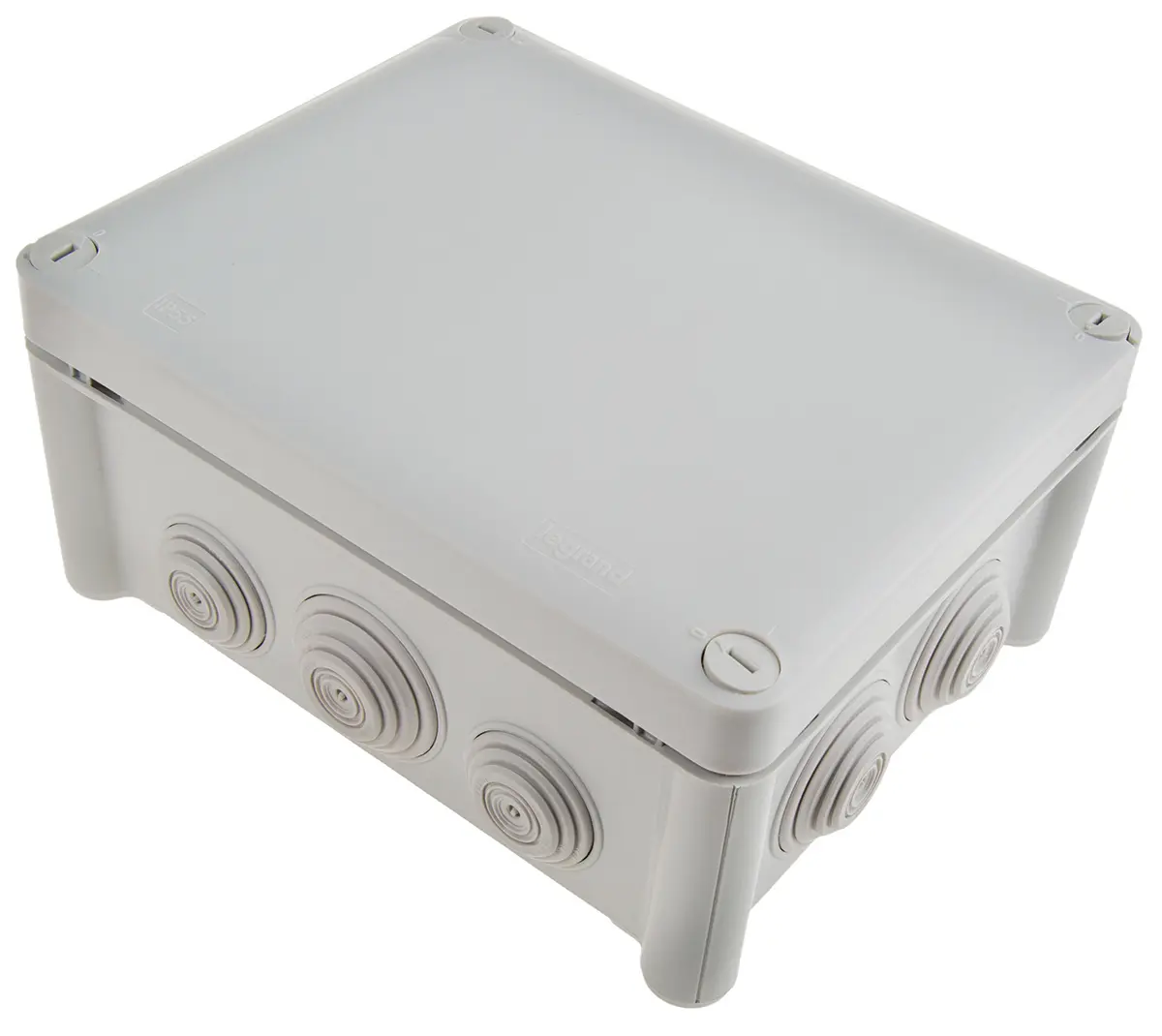 Produktfoto 1 von Legrand Plexo Kunststoff Abzweigdose Grau IP55 4, Ø 25 mm Breite 140 mm Höhe 180 mm Länge 86 mm