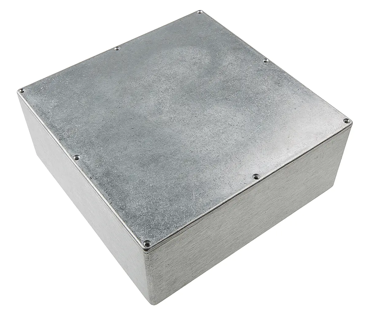 RS PRO; Gehäuse; Aluminiumdruckguss; Silber IP40 Breite 250 mm Höhe 100 mm Länge 250 mm
