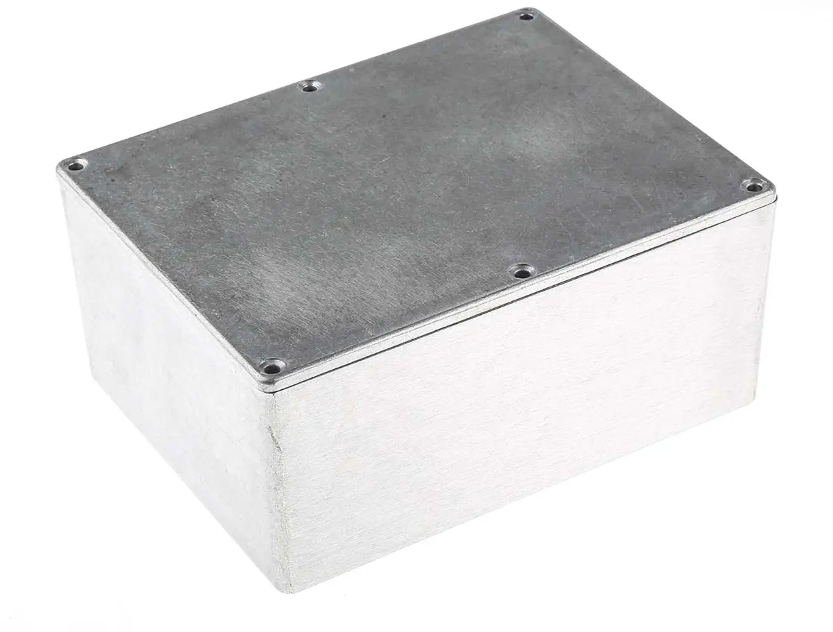 Produktfoto 1 von RS PRO; Gehäuse; Aluminiumdruckguss; Silber IP66 Breite 127.3 mm Höhe 76.3 mm Länge 165.8 mm