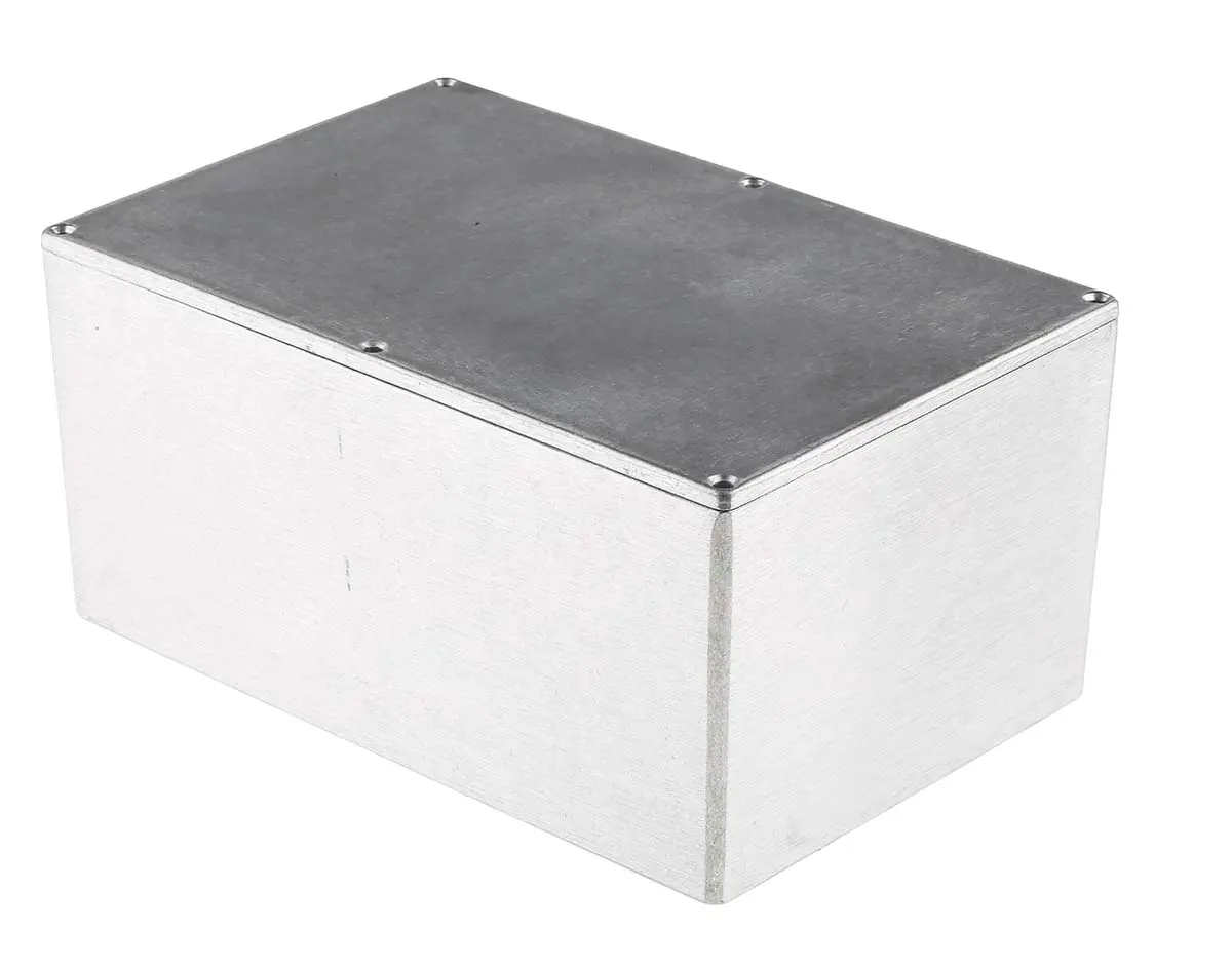 Produktfoto 1 von RS PRO; Gehäuse; Aluminiumdruckguss; Silber IP66 Breite 146 mm Höhe 106.5 mm Länge 222.2 mm
