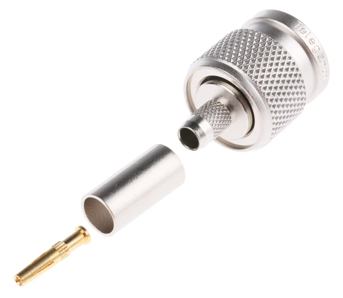 Produktfoto 1 von Telegärtner TNC Stecker Koaxialsteckverbinder TNC-Steckverbinder, Kabel, für RG58C/U-Kabel, 50 Ω Crimpbefestigung,