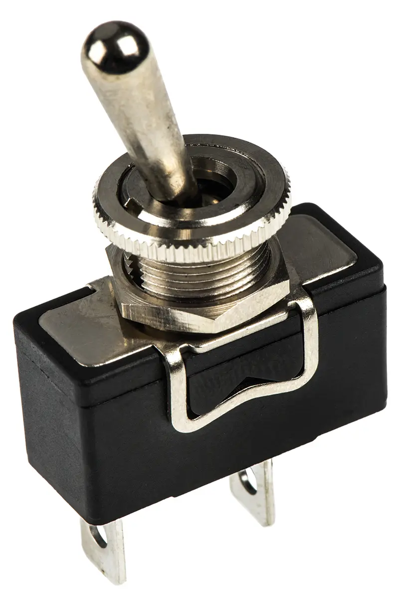Produktfoto 1 von APEM Panel Kippschalter SPST, Ein-Aus, 24 V dc, 250 V ac, 15A, Stecker