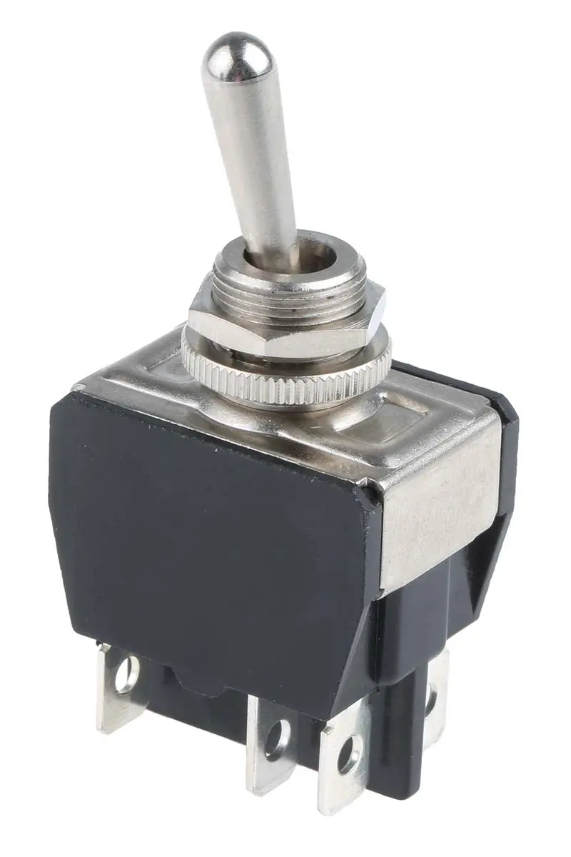 Produktfoto 1 von APEM Panel Kippschalter 2-poliger Wechsler, Ein-Ein, 24 V dc, 250 V ac, 15A, Stecker