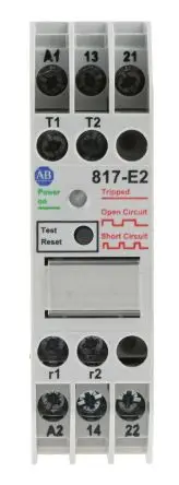 Produktfoto 1 von Allen Bradley 817 Überwachungsrelais, DPST DIN-Hutschiene