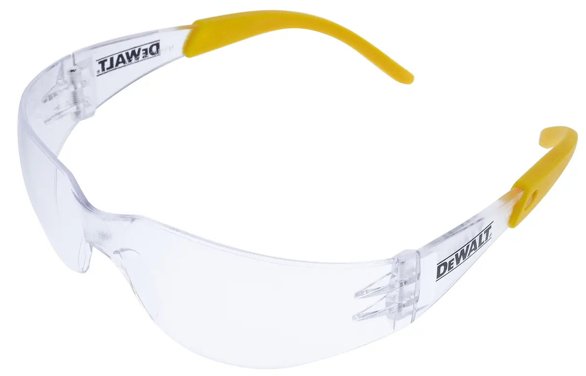 Produktfoto 1 von DeWALT Protector Schutzbrille Linse Klar Kratzresistent, UV Schutz Klar Gummispitze