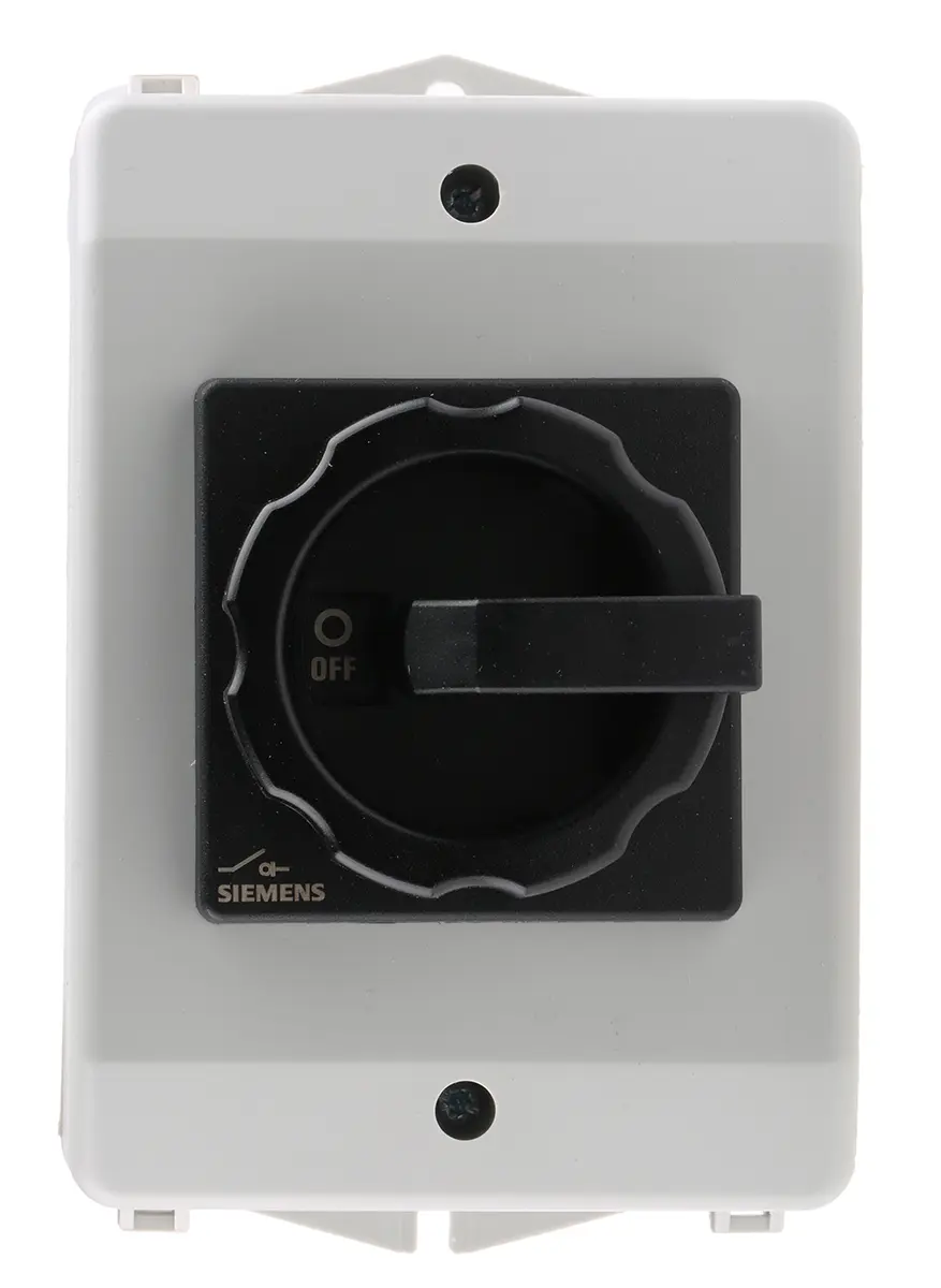 Produktfoto 1 von Siemens 3LD2064 Trennschalter 3-polig 16A Fest Schwarz IP 65 7,5kW 690V ac 3-phasig Schließer/Öffner