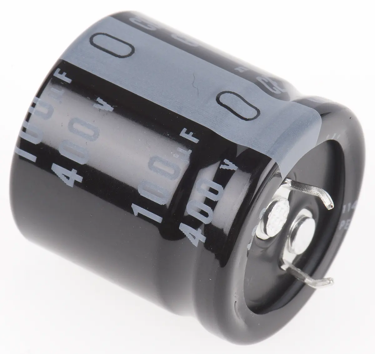 Produktfoto 1 von Nichicon GU Snap-In Aluminium-Elektrolyt Kondensator 100μF ±20% / 400V dc, Ø 25mm x 25mm, bis 105°C