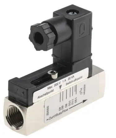 Produktfoto 1 von RS PRO 120 °C Durchflussschalter 0.04l/min 0.13l/min G 1/4 Zoll