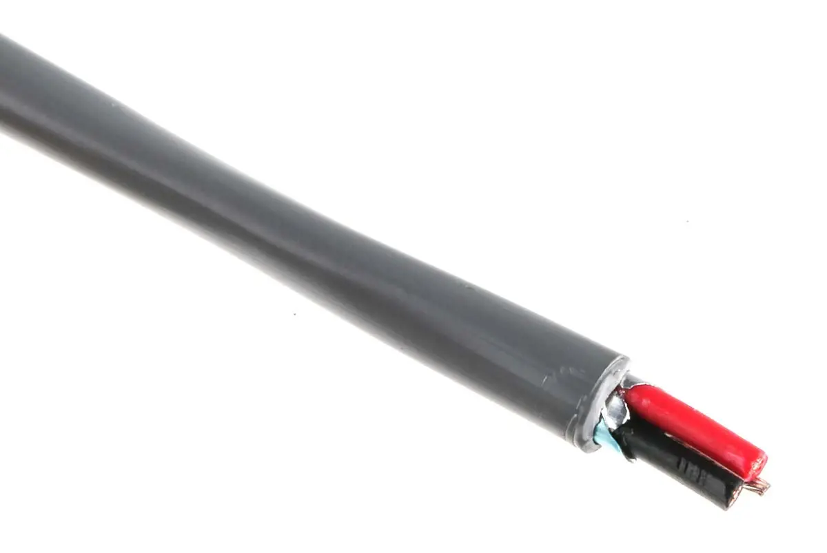 Produktfoto 1 von Belden 5400FE Steuerkabel, 2-adrig 0.52 mm² 20 AWG Grau Geschirmt, 152 m, Polypropylen