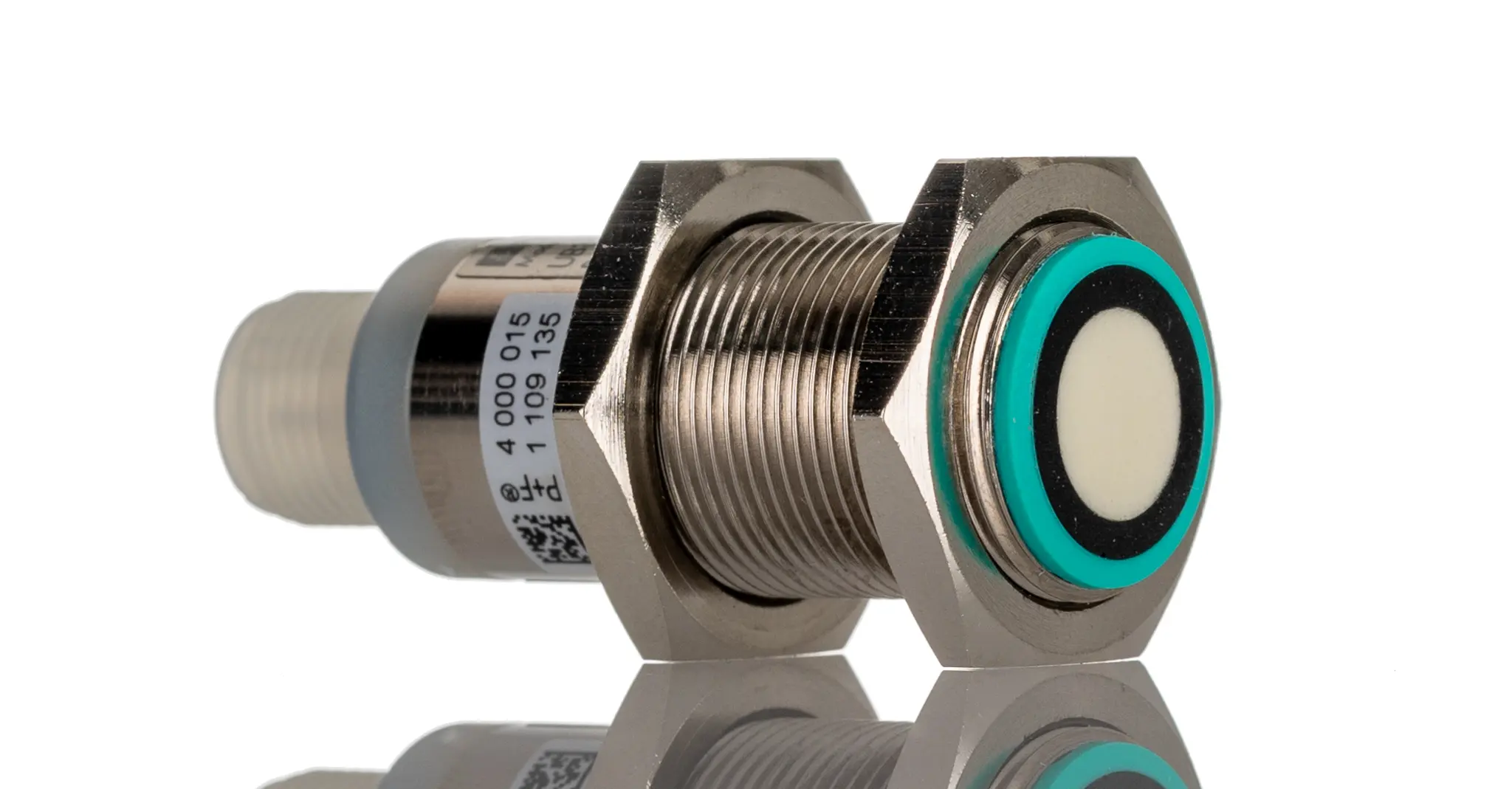 Produktfoto 1 von Pepperl + Fuchs M18 Ultraschall-Näherungssensor, Gewinderohr 300 mm / 200mA PnP, IP67 30 V dc