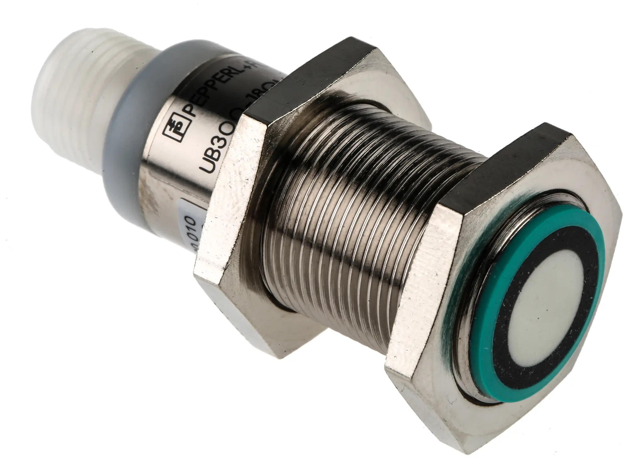 Produktfoto 1 von Pepperl + Fuchs M18 Näherungssensor Ultraschall, Gewinderohr 300 mm 4-20 mA 10 → 30 Vdc / 20 mA, IP67