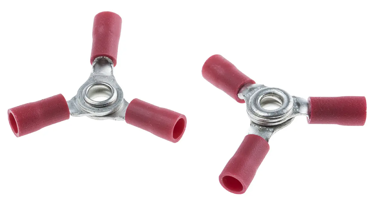 Produktfoto 1 von RS PRO Ringkabelschuh, Isoliert 22 AWG, Vinyl, Rot, 16 AWG max.AWG, aussen ø 8.5 mm, innen ø 4 mm, 4 mm