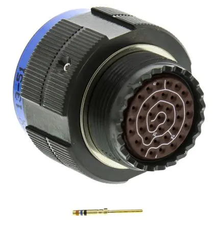 Produktfoto 1 von Amphenol Limited, TV Kupferlegierung MIL-Spec Rundsteckverbinder Gerade, 37-polig, 400 V ac, 500V dc, Kabel, Gehäuse 15