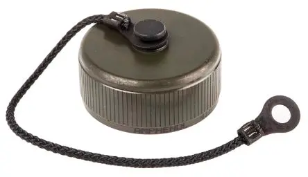 Produktfoto 1 von Amphenol Limited 418 Buchse Staubkappe Größe 15 Zink Kobalt über Nickel / MIL-DTL-38999