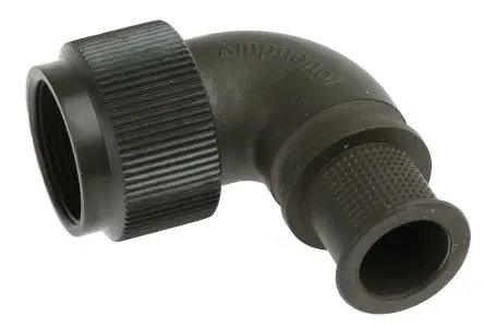 Produktfoto 1 von Amphenol Limited 5003 Buchse Rundsteckverbinder Rückgehäuse, gewinkelt, Gr. 13, für MIL-C-38999 Serie III, L. 38.74 mm,